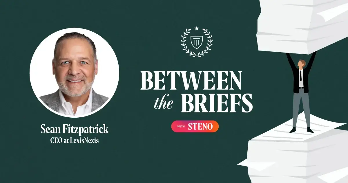 Between the Briefs episode overview with headshot of guest Sean Fitzpatrick