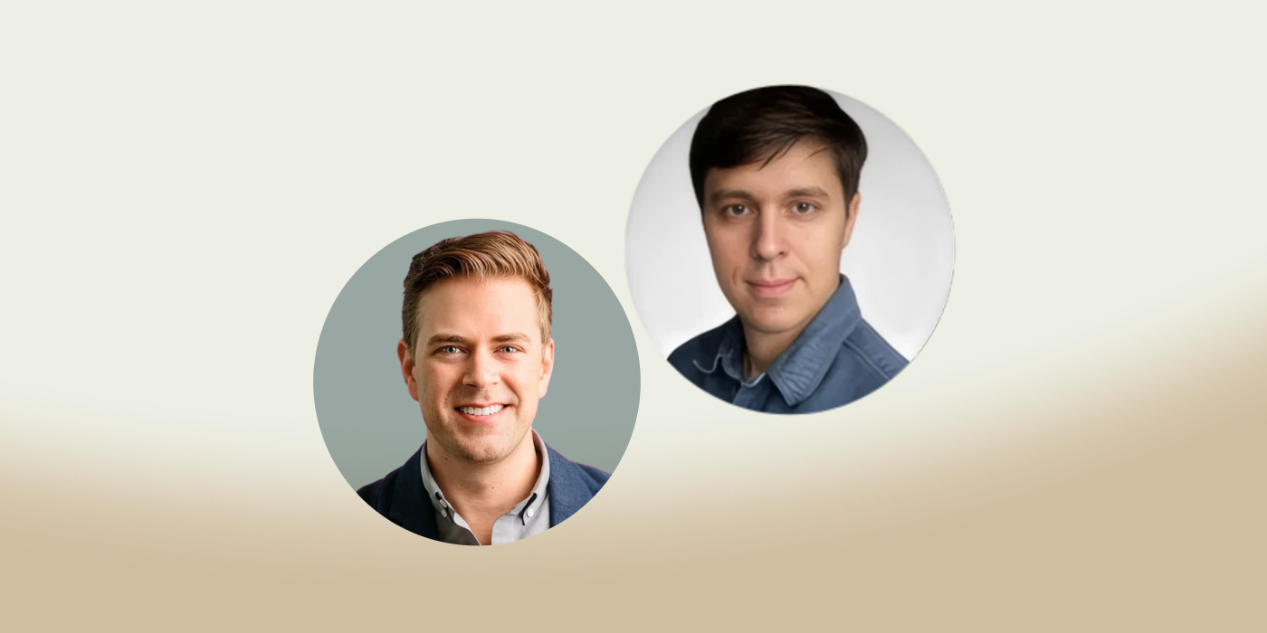 Headshots of webinar contributors James Ehlers and Christian George